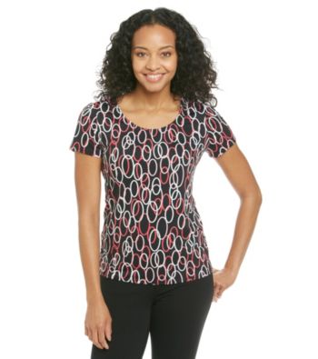 Notations® Petites' Printed Knit Tee