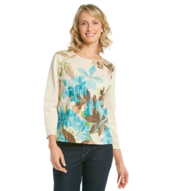 Alfred Dunner® Petites' Chelsea Market Printed Sweater