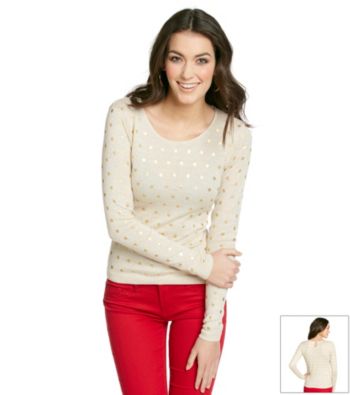 Kensie® Polka Dot Sweater