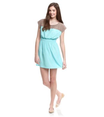 Sequin Hearts® Juniors' Colorblock Dress
