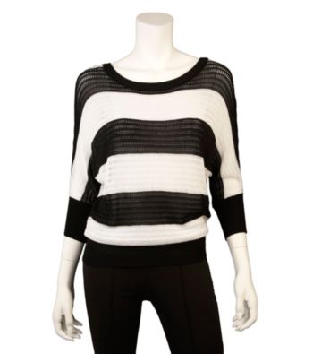 A. Byer Juniors' Open Stitch Stripe Sweater
