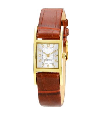 Nine West® Polished Goldtone Strap Watch
