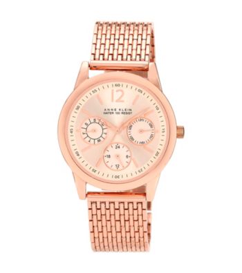 Anne Klein® Women's Rose Goldtone Multi-Function Bracelet Watch