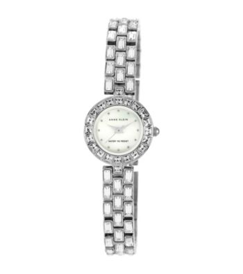 Anne Klein® Women's Silvertone Bracelet Watch