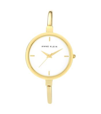 Anne Klein® Women's Goldtone Slim Bangle Watch