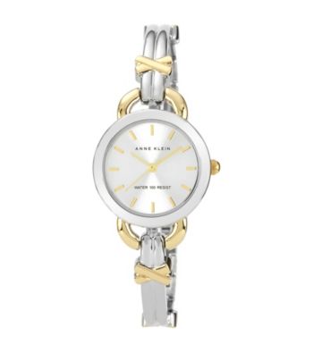 Anne Klein® Women's Crystal Two Tone Bracelet Watch