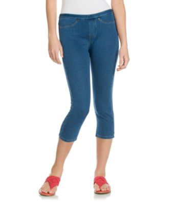 HUE® Medium Wash Original Jeans Capri