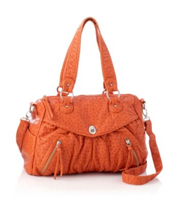 GAL Washed Ostrich Soft Satchel