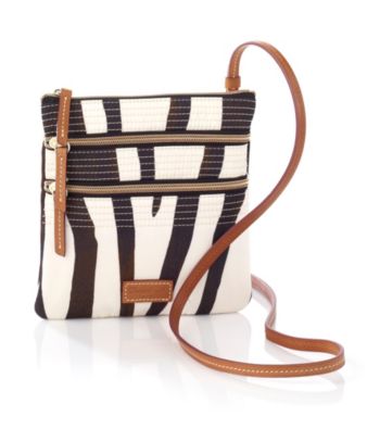Dooney & Bourke® Zebra North/South Triple Zip Crossbody