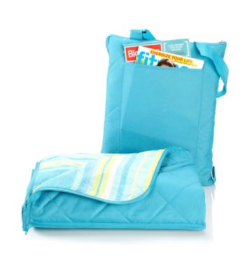 LivingQuarters All Weather Teal Throw