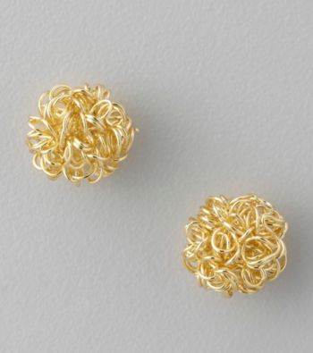 Studio Works® Knotted Button Earrings