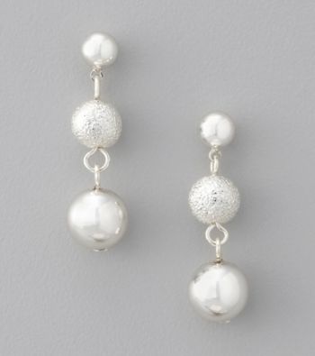 Studio Works® Three Bead Drop Earrings
