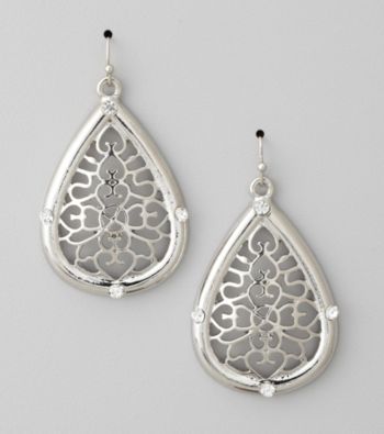 Erica Lyons® Silver Pierced Earrings
