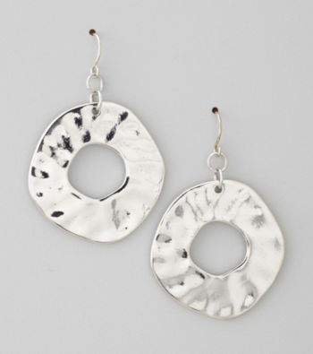 Erica Lyons® Silver Pierced Earrings