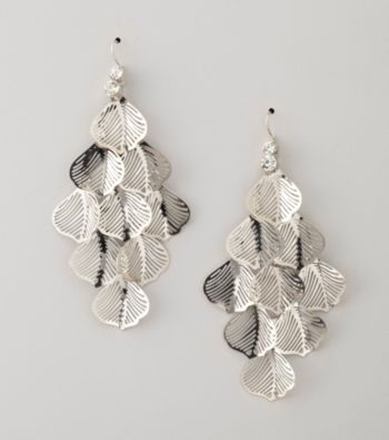Erica Lyons® Silver Pierced Earrings
