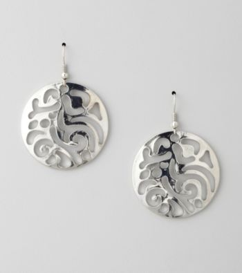 Erica Lyons® Silver Pierced Earrings