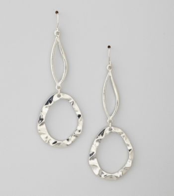 Erica Lyons® Silver Pierced Earrings