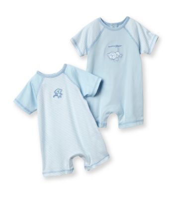 Little Me® Baby Boys' Blue 2-pk. Monkey Rompers