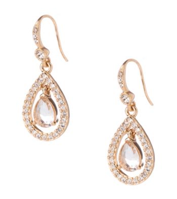 Carolee® Crystal Teardrop Earrings
