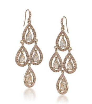 Carolee® Topaz Chandelier Earrings