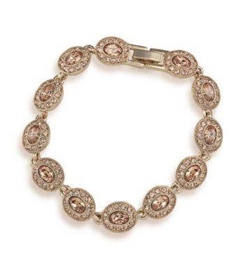 Carolee® Topaz Oval Crystal Bracelet