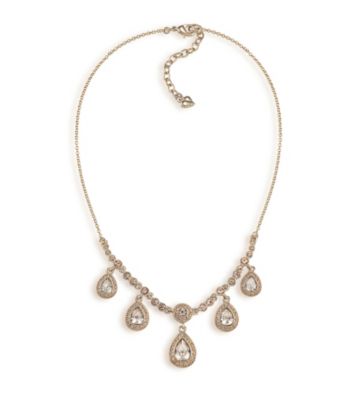 Carolee® Topaz Crystal Teardrop Necklace