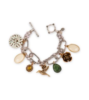 Lucky Brand® Two Tone Charm Bracelet