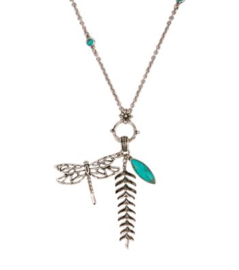 Lucky Brand® Silvertone Charm Necklace