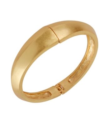 Kenneth Cole® Goldtone Sculptural Hinged Bangle Bracelet