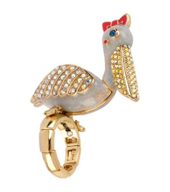 Betsey Johnson® Goldtone Pelican Stretch Ring