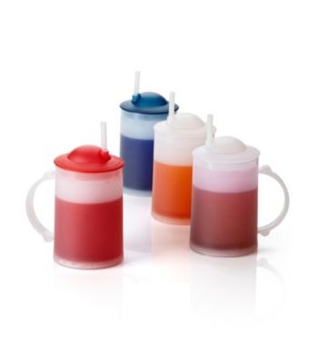LivingQuarters Kids Frosty Mug with Lid and Straw