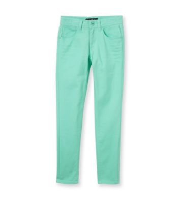 Vanilla Star® Girls' 7-16 Neon Mint Skinny Jeans