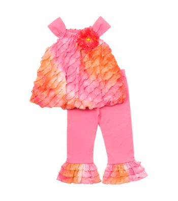 Rare Editions® Girls' 2T-4T Pink/Orange 2-pc. Ombre Eyelash Set