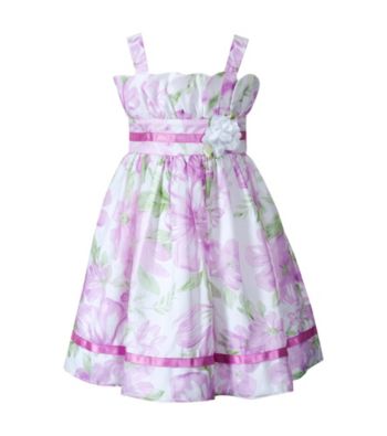 Sweet Heart Rose® Girls' 2T-6X Lilac Floral Print Dress