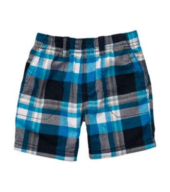 Carter's® Baby Boys' Navy Plaid Woven Shorts
