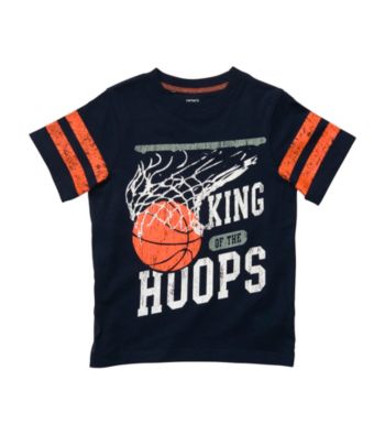 Carter's® Baby Boys' Navy Short Sleeve Basketball Hoops Tee