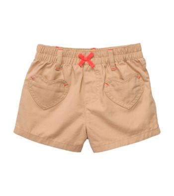 Carter's® Baby Girls' Khaki Woven Shorts