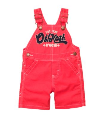 Oshkosh B'Gosh® Baby Boys' Red Logo Shortall