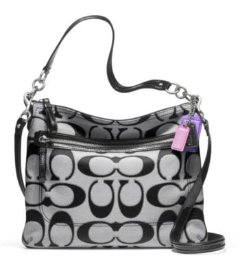 COACH POPPY SIGNATURE METALLIC OUTLINE PERRI HIPPIE