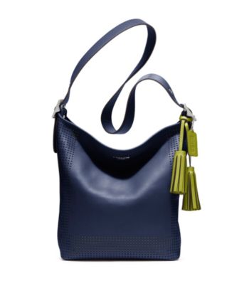 COACH LEGACY PERFORATED LEATHER DUFFLE