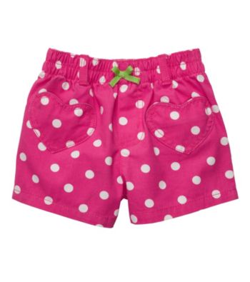 Carter's® Baby Girls' Pink/White Polka-Dot Woven Shorts