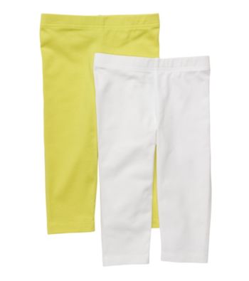 Carter's® Girls' 2T-6X Lime/White 2-pk. Capri Leggings