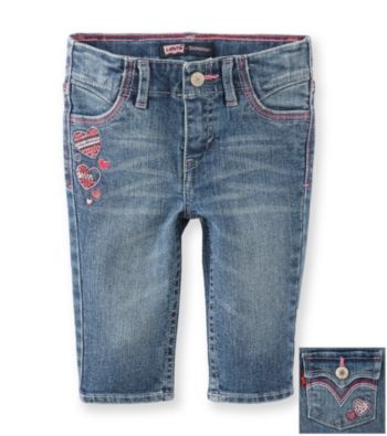 Levi's® Girls' 2T-4T Blue Hillary Serene Skimmer Shorts