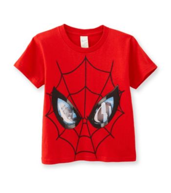 Spider-Man® Boys' 2T-7 Red Short Sleeve Big Face Tee