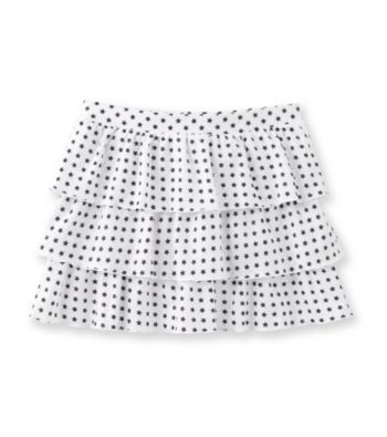 Miss Attitude Girls' 7-16 Black/White Star Print Knit Scooter