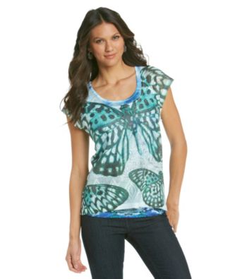 Oneworld Butterfly Mesh Tee