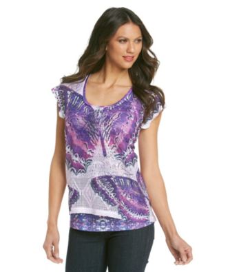 Oneworld Butterfly Mesh Tee