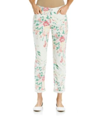 NYDJ® Kendall Floral Roll Cuff Crop