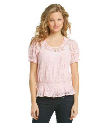 Nine West Vintage America Collection® Kacy Lace Peasant Top