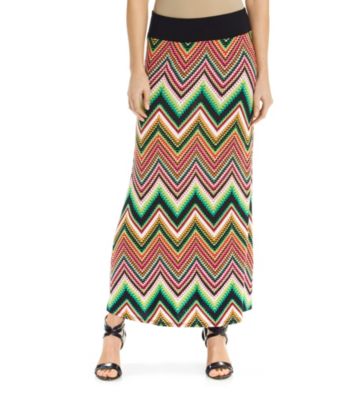 Karen Kane® Contrast Band Maxi Skirt